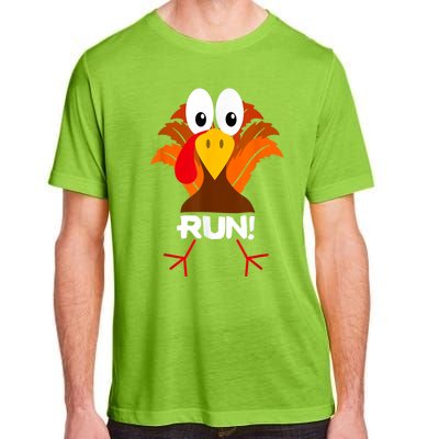 Turkey Costume Adult Running Face Turkey Trot Adult ChromaSoft Performance T-Shirt