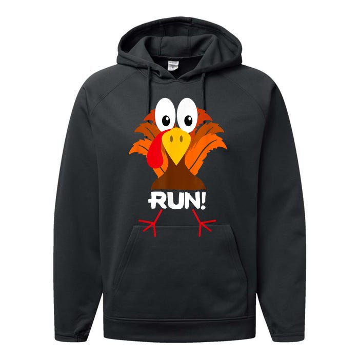 Turkey Costume Adult Running Face Turkey Trot Performance Fleece Hoodie