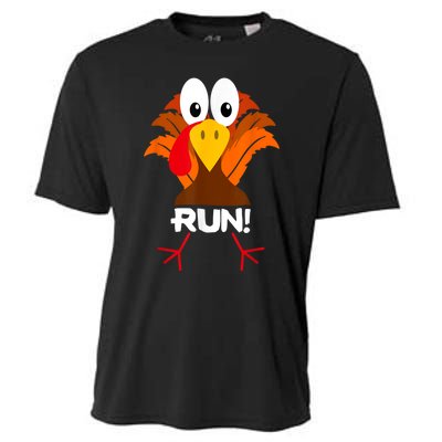 Turkey Costume Adult Running Face Turkey Trot Cooling Performance Crew T-Shirt