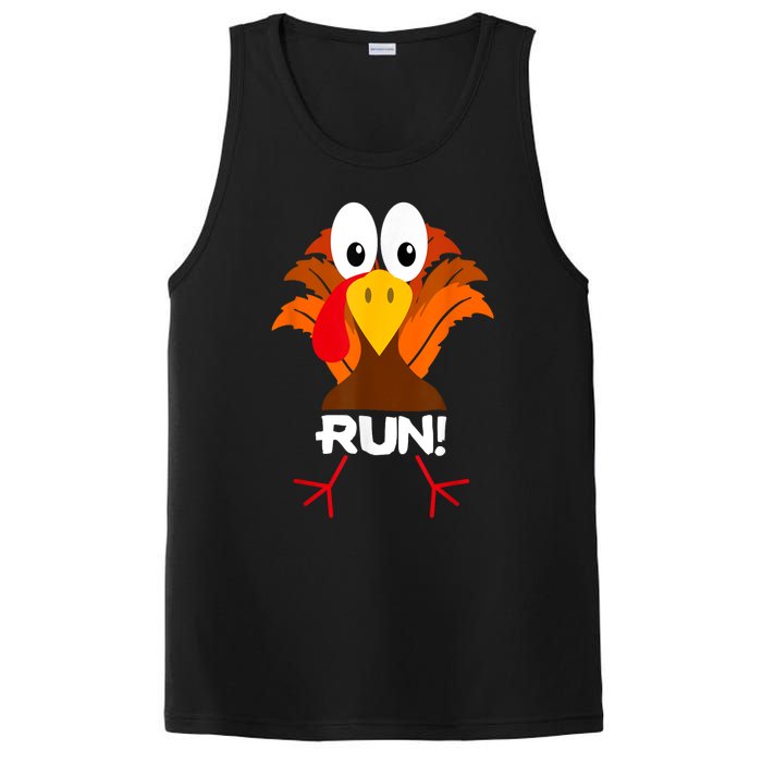 Turkey Costume Adult Running Face Turkey Trot PosiCharge Competitor Tank