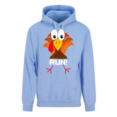 Turkey Costume Adult Running Face Turkey Trot Unisex Surf Hoodie