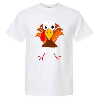 Turkey Costume Adult Running Face Turkey Trot Garment-Dyed Heavyweight T-Shirt