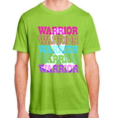 Thyroid Cancer Awareness Thyroid Cancer Warrior Gift Adult ChromaSoft Performance T-Shirt