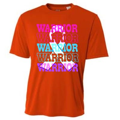 Thyroid Cancer Awareness Thyroid Cancer Warrior Gift Cooling Performance Crew T-Shirt