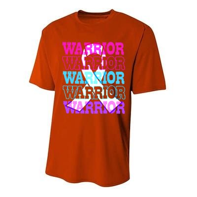 Thyroid Cancer Awareness Thyroid Cancer Warrior Gift Performance Sprint T-Shirt