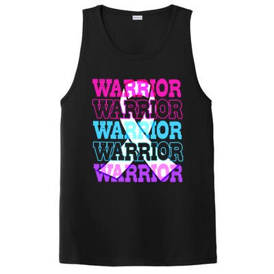 Thyroid Cancer Awareness Thyroid Cancer Warrior Gift PosiCharge Competitor Tank