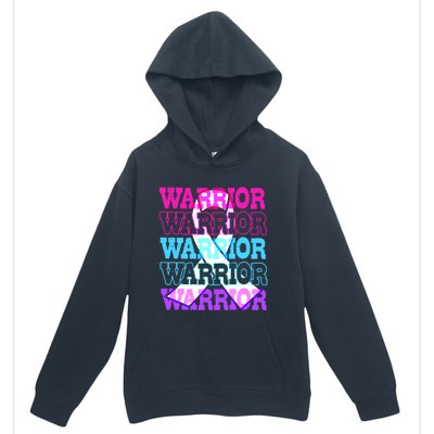 Thyroid Cancer Awareness Thyroid Cancer Warrior Gift Urban Pullover Hoodie