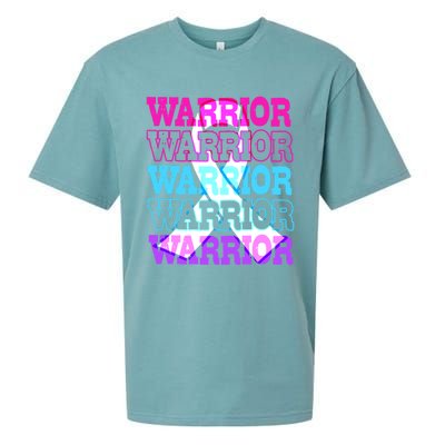 Thyroid Cancer Awareness Thyroid Cancer Warrior Gift Sueded Cloud Jersey T-Shirt