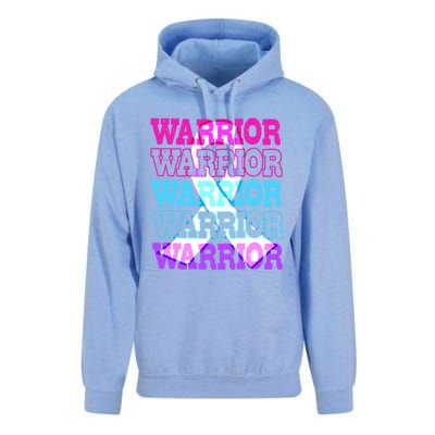 Thyroid Cancer Awareness Thyroid Cancer Warrior Gift Unisex Surf Hoodie