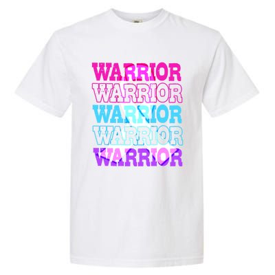 Thyroid Cancer Awareness Thyroid Cancer Warrior Gift Garment-Dyed Heavyweight T-Shirt