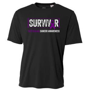 Testicular Cancer Awareness Testicular Cancer Survivor Cooling Performance Crew T-Shirt