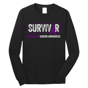 Testicular Cancer Awareness Testicular Cancer Survivor Long Sleeve Shirt