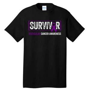 Testicular Cancer Awareness Testicular Cancer Survivor Tall T-Shirt