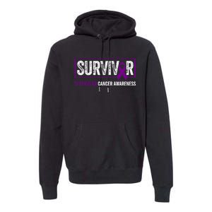 Testicular Cancer Awareness Testicular Cancer Survivor Premium Hoodie