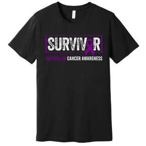 Testicular Cancer Awareness Testicular Cancer Survivor Premium T-Shirt