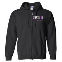 Testicular Cancer Awareness Testicular Cancer Survivor Full Zip Hoodie