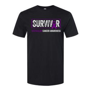 Testicular Cancer Awareness Testicular Cancer Survivor Softstyle CVC T-Shirt