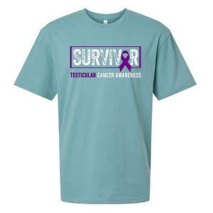 Testicular Cancer Awareness Testicular Cancer Survivor Sueded Cloud Jersey T-Shirt