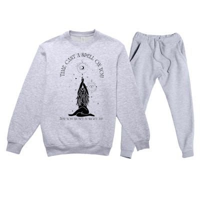 Time Cast A Spell On You But You WonT Forget Me Premium Crewneck Sweatsuit Set