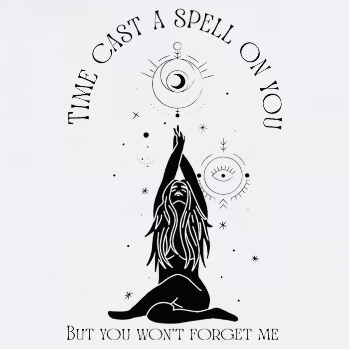 Time Cast A Spell On You But You WonT Forget Me Flat Bill Trucker Hat
