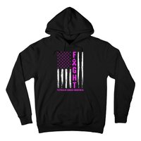 Testicular Cancer Awareness Orchid Ribbon Fight Support Hoodie