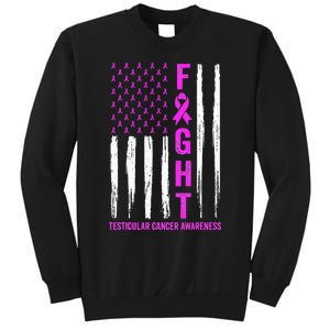 Testicular Cancer Awareness Orchid Ribbon Fight Support Sweatshirt