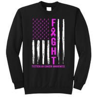 Testicular Cancer Awareness Orchid Ribbon Fight Support Sweatshirt