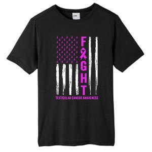 Testicular Cancer Awareness Orchid Ribbon Fight Support Tall Fusion ChromaSoft Performance T-Shirt