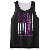 Testicular Cancer Awareness Orchid Ribbon Fight Support Mesh Reversible Basketball Jersey Tank