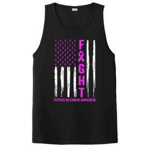 Testicular Cancer Awareness Orchid Ribbon Fight Support PosiCharge Competitor Tank