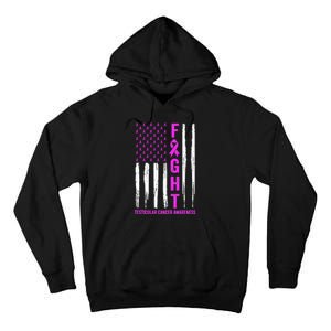 Testicular Cancer Awareness Orchid Ribbon Fight Support Tall Hoodie