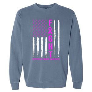 Testicular Cancer Awareness Orchid Ribbon Fight Support Garment-Dyed Sweatshirt