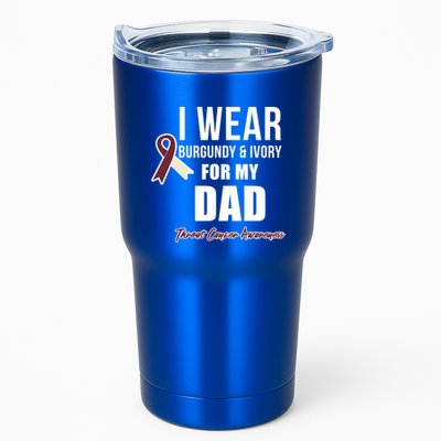 Throat Cancer Awareness Ribbon For My Dad Gift Tumbler