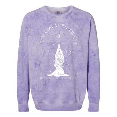 Time Cast A Spell On You But You WonT Forget Me Colorblast Crewneck Sweatshirt