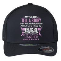 Testicular Cancer Awareness Survivor Support Flexfit Unipanel Trucker Cap