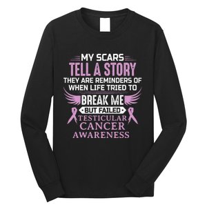 Testicular Cancer Awareness Survivor Support Long Sleeve Shirt