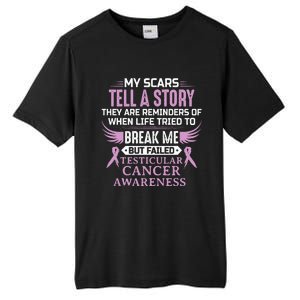 Testicular Cancer Awareness Survivor Support Tall Fusion ChromaSoft Performance T-Shirt