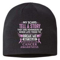 Testicular Cancer Awareness Survivor Support Sustainable Beanie