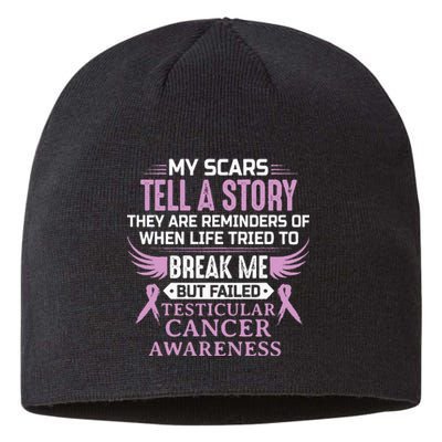 Testicular Cancer Awareness Survivor Support Sustainable Beanie