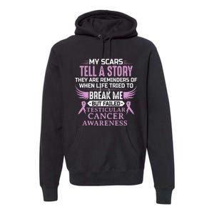 Testicular Cancer Awareness Survivor Support Premium Hoodie