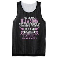 Testicular Cancer Awareness Survivor Support Mesh Reversible Basketball Jersey Tank