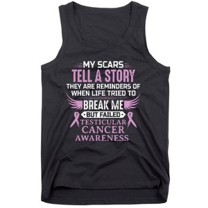 Testicular Cancer Awareness Survivor Support Tank Top