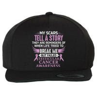 Testicular Cancer Awareness Survivor Support Wool Snapback Cap