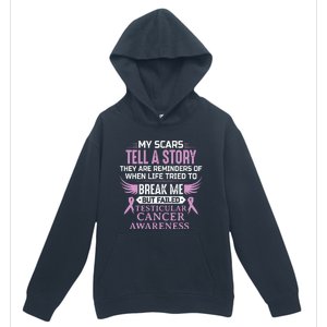 Testicular Cancer Awareness Survivor Support Urban Pullover Hoodie