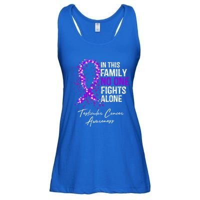 Testicular Cancer Awareness This Family No One Fights Alone Gift Ladies Essential Flowy Tank