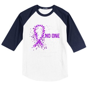 Testicular Cancer Awareness This Family No One Fights Alone Gift Baseball Sleeve Shirt