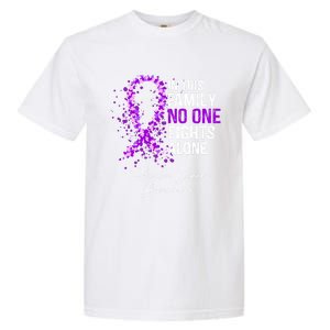 Testicular Cancer Awareness This Family No One Fights Alone Gift Garment-Dyed Heavyweight T-Shirt