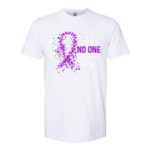 Testicular Cancer Awareness This Family No One Fights Alone Gift Softstyle CVC T-Shirt