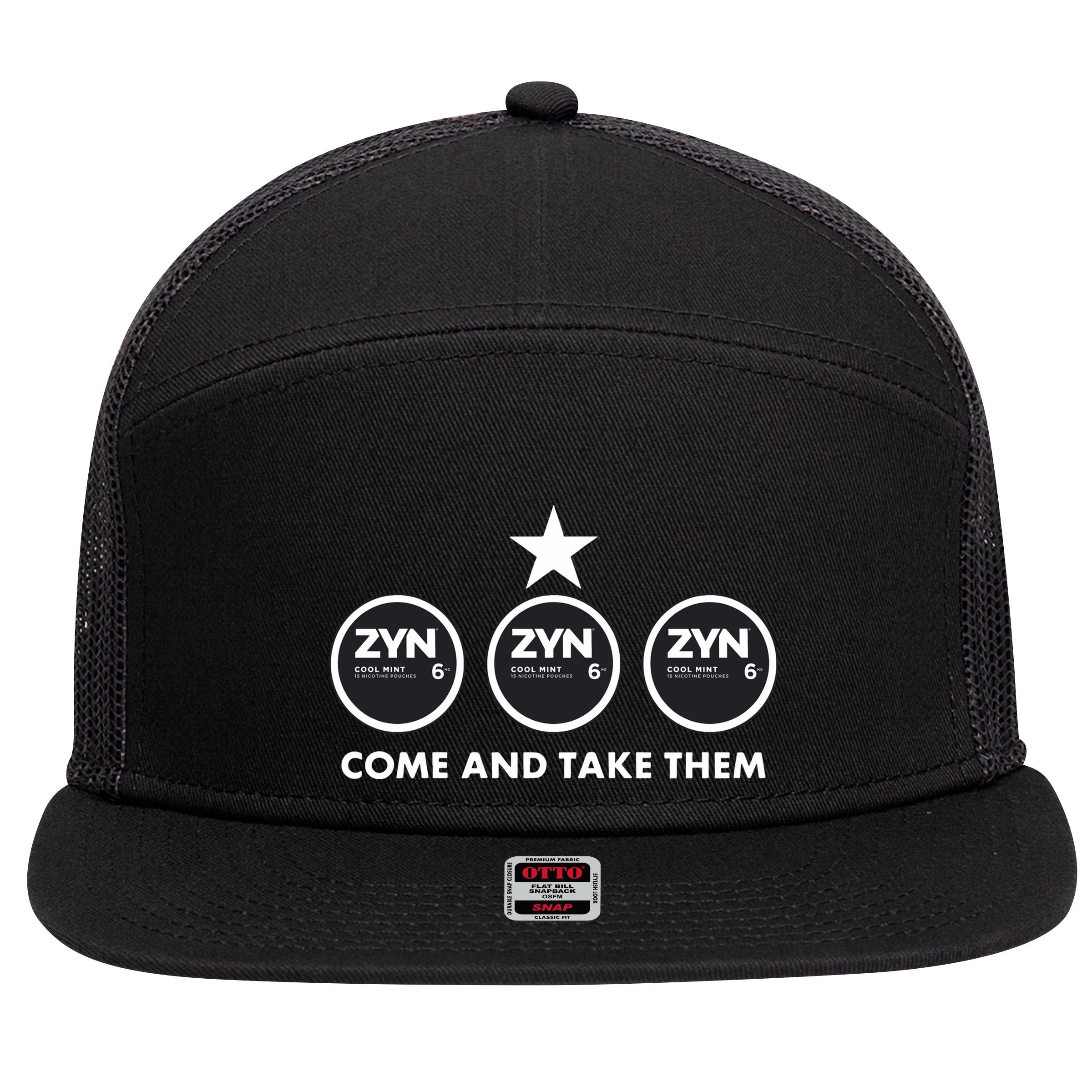 Thegoodshirts Come And Take Them 7 Panel Mesh Trucker Snapback Hat