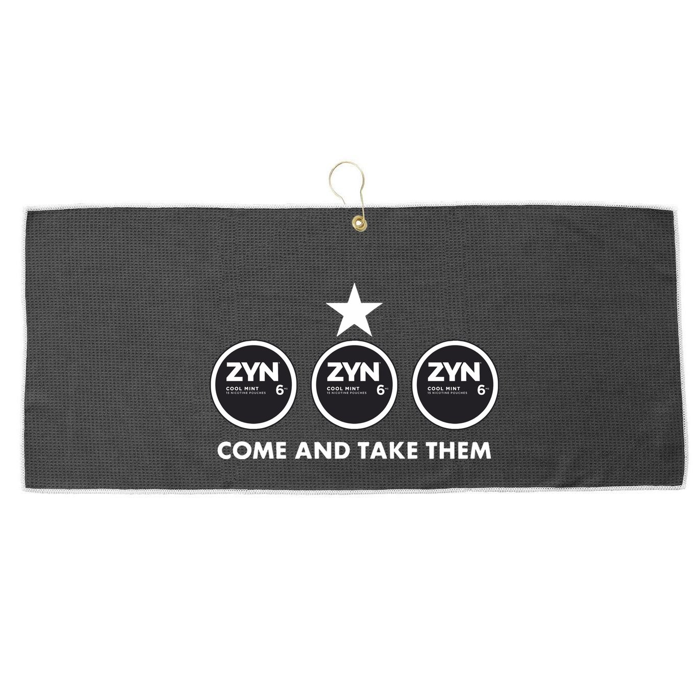 Thegoodshirts Come And Take Them Large Microfiber Waffle Golf Towel